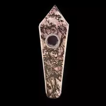 natural-quartz-peach-blossom-stone-crystal-pipe-carb-hole-crystal-collection-crystalmust-Canada